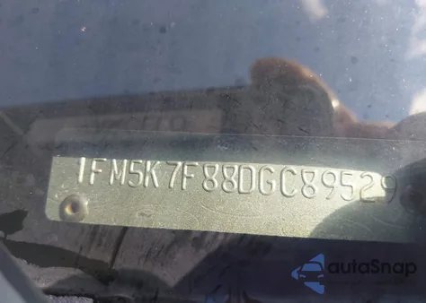 2013 Ford Explorer Limited from USA, damaged, VIN 1FM5K7F88DGC89529